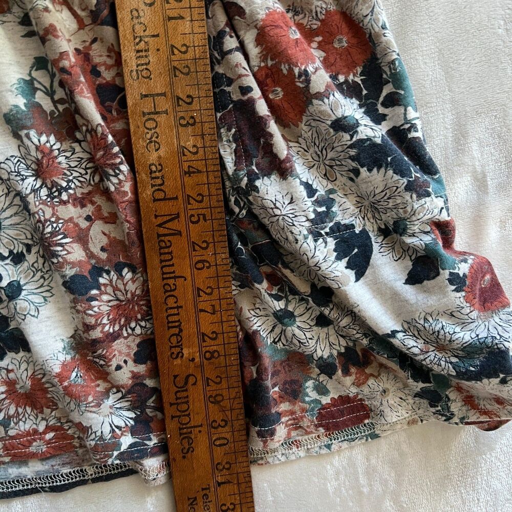 Peruvian Connection Dress S Wanderlust Floral Henley Drop Waist Long Sleeve - Picture 7 of 7